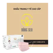 Khẩu Trang Y Tế 4 Lớp Đồng Sen Vip Cam Hồng